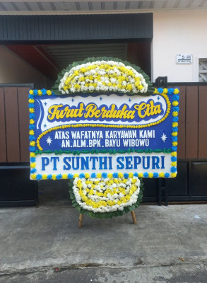 Papan Bunga Duka di Soa